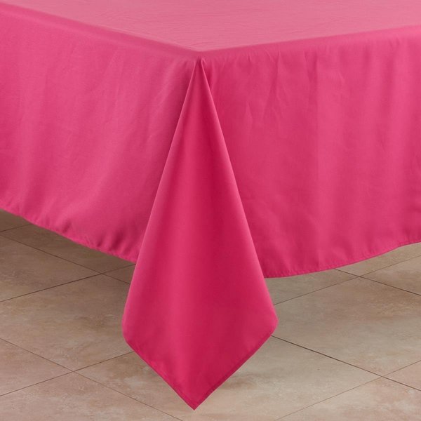 Saro 60 in. Casual Design Everyday Square Tablecloth, Fuchsia 321.FU60S